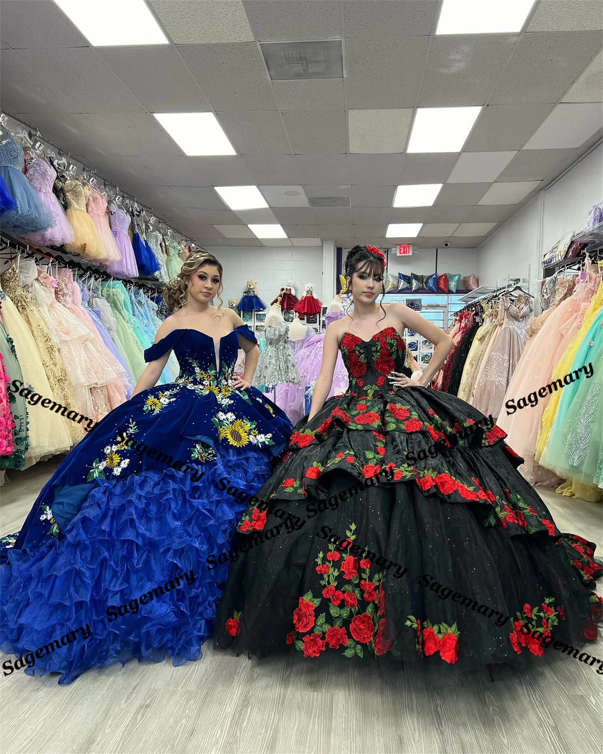 Quinceanera Dresses Appliques Sleeveless Ruched Sweetheart Tulle Customized