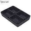 7pcs/set Felt Storage Box Organizer for Office Desk  Desktop Organization Accessories Multi-Purpose Felt Fabric Organizer 5