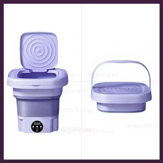 غسالة ذكية قابلة للطي سعة 8 لتر، غسالة محمولة ذات...