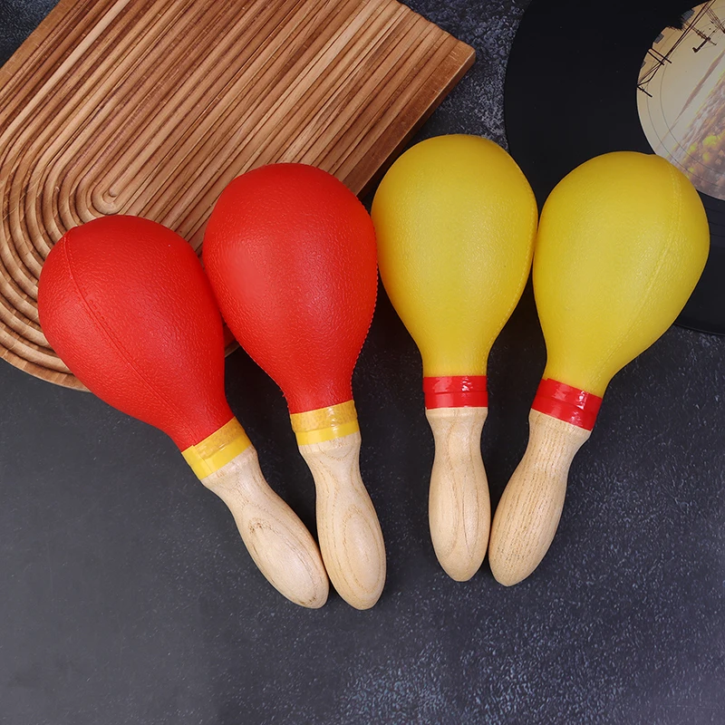 Wooden Maracas Sand Hammer Party Percussion Shakers Toy