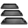 Wooden Pallet Serving Tray Large Black Wood Rectangle Food Tray Breakfast with Handles Kitchen Storage Tea Tray 1