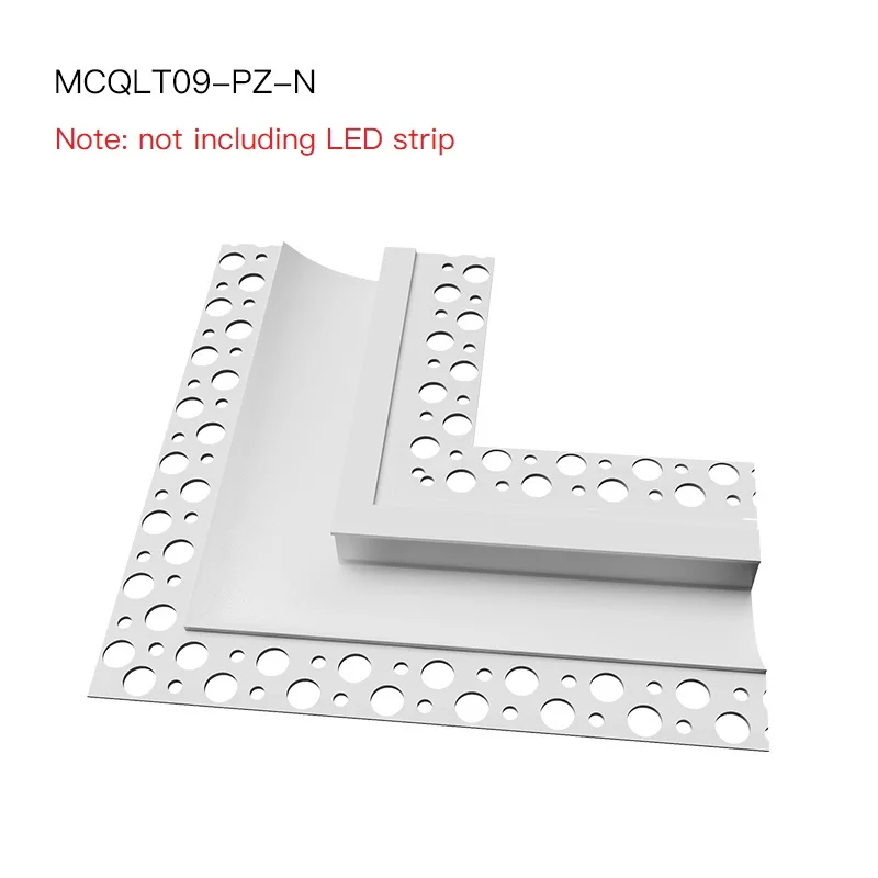 XRZLux-Perfil de aluminio con cubierta, tira LED empotrada para techo,  paneles de yeso, canales, decoración de pared, barra de luz Led dura, 6,5  W/m