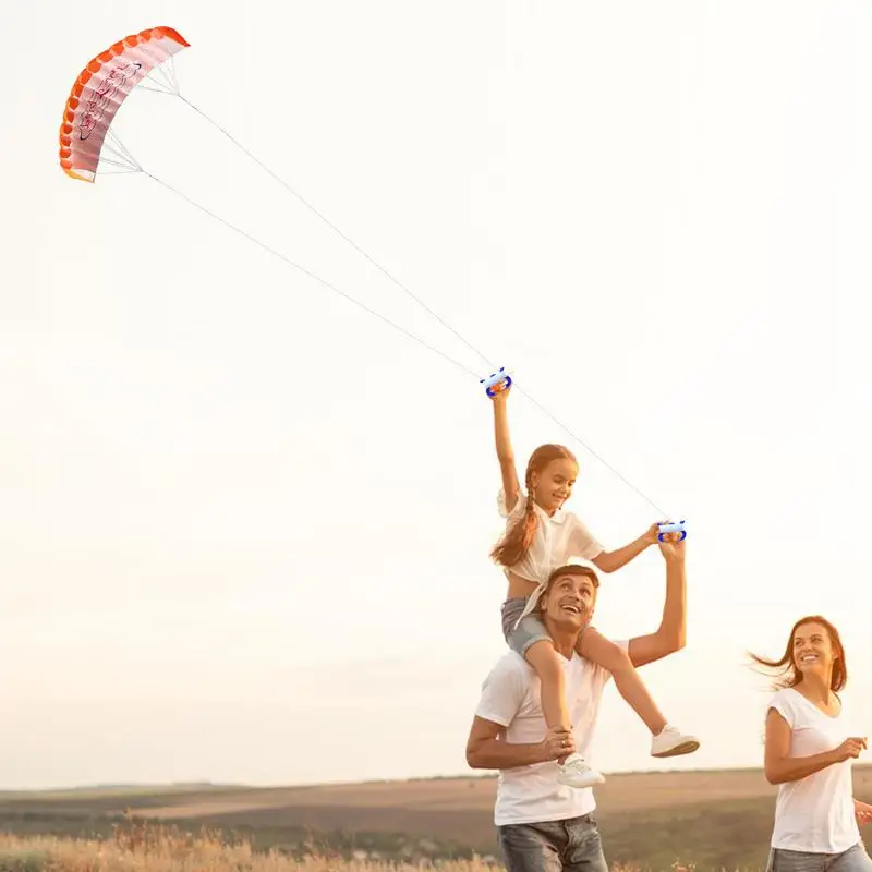 Stunt Kite 1.4m Double Lines High-Flying Large Parachute Kite Portable Big Kites For Adults Giant Park Children Beach Fun 4