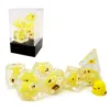 Bescon Yellow Chicken RPG Dice Set of 7,  Novelty Chicken Polyhedral Game Dice set 1