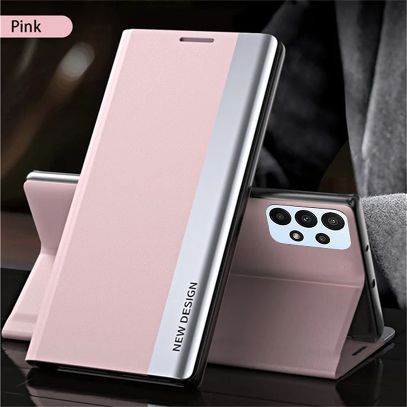 Premium Magnetic Flip Leather Phone Case with Stand Feature
