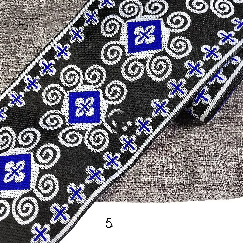 Ribbon Decoration Webbing Craft Supplies Ribbon Supplies Cotton Webbing Tapes Lace Trim Ribbon Fabric Craft Supplies 1M Embroidery Ethnic Jacquard Webbing Woven Tape Lace Ribbon Trim Width 10cm Tribal Boho DIY Garment Bag Accessories