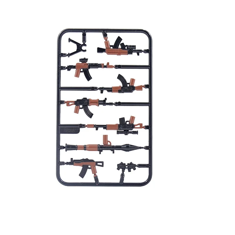 Militärische Waffen MOC SWAT Special Forces Soldat Waffen Tarnung Teile Polizei Armee Mini Action-figuren Baustein Spielzeug – Detail 2
