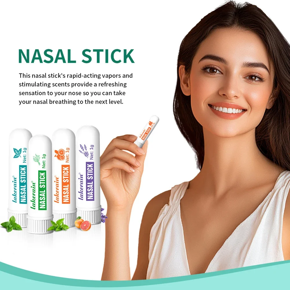 Nasal Inhaler Aromatherapy Mint Inhaler Portable energy bar Blend for Calming Relaxing Tension Relief Anti-Drowsiness refreshing