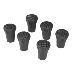 Replacement Outdoor Trekking and Hiking Pole Tip Protector Cover (Black)