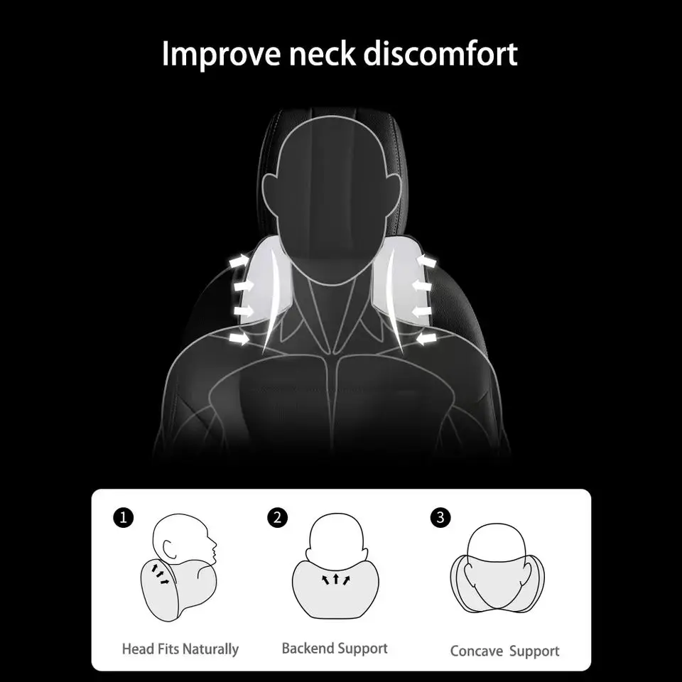 Car Headrest Pillow Memory Cotton