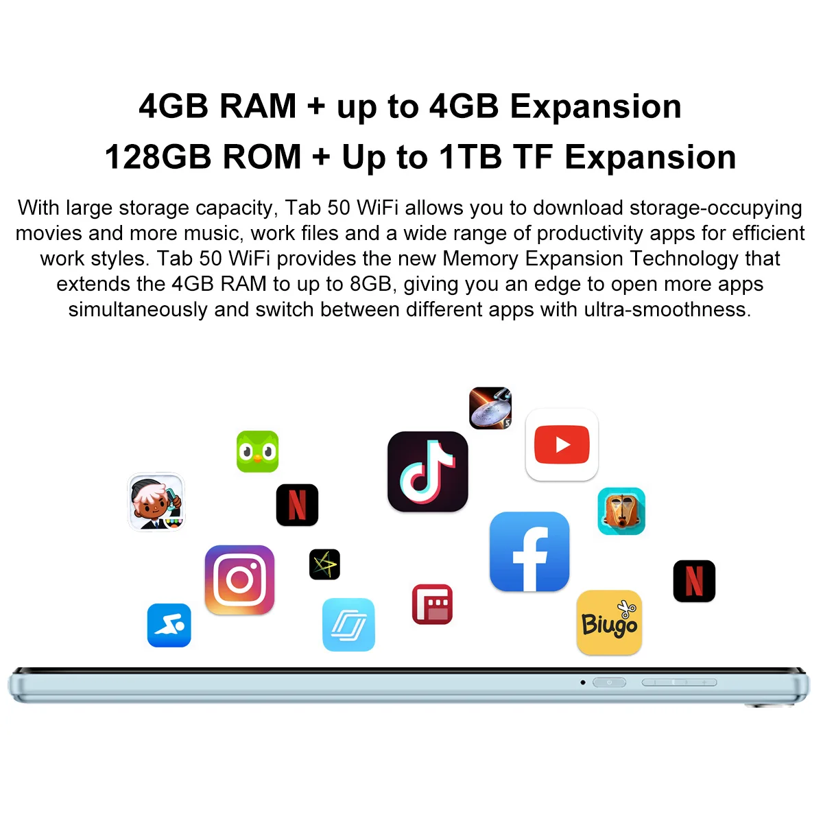 Blackview Tab 50 WIFI Tablet PC 8'' HD Display 4GB 128GB 5580mAh