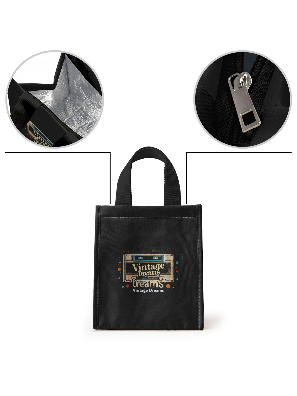 Insulated Lunch Bag Insulation Bento Pack Aluminum Foil Rice Bag Meal Pack Ice Pack Student Bento Lunch Handbag Insulation