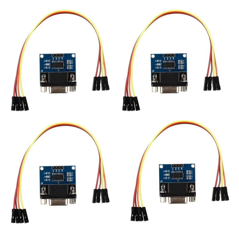N75R-MAX3232 RS232 Serial Port To TTL Converter Module DB9 Connector With 16 Jump Cables
