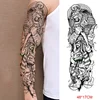 Waterproof Temporary Tattoo Sticker Anubis Ancient Egypt Greece Zeus Eye Full Arm Fake Tatto Flash Tatoo Sleeve for Men Women 2