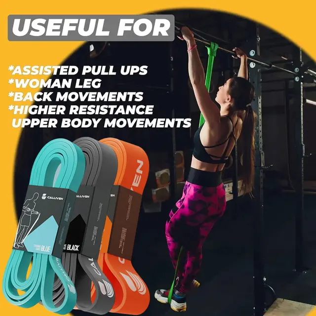 Resistance elastic band for men's and women's strength fitness exercise yoga tension band pull up auxiliary elastic band resista 6