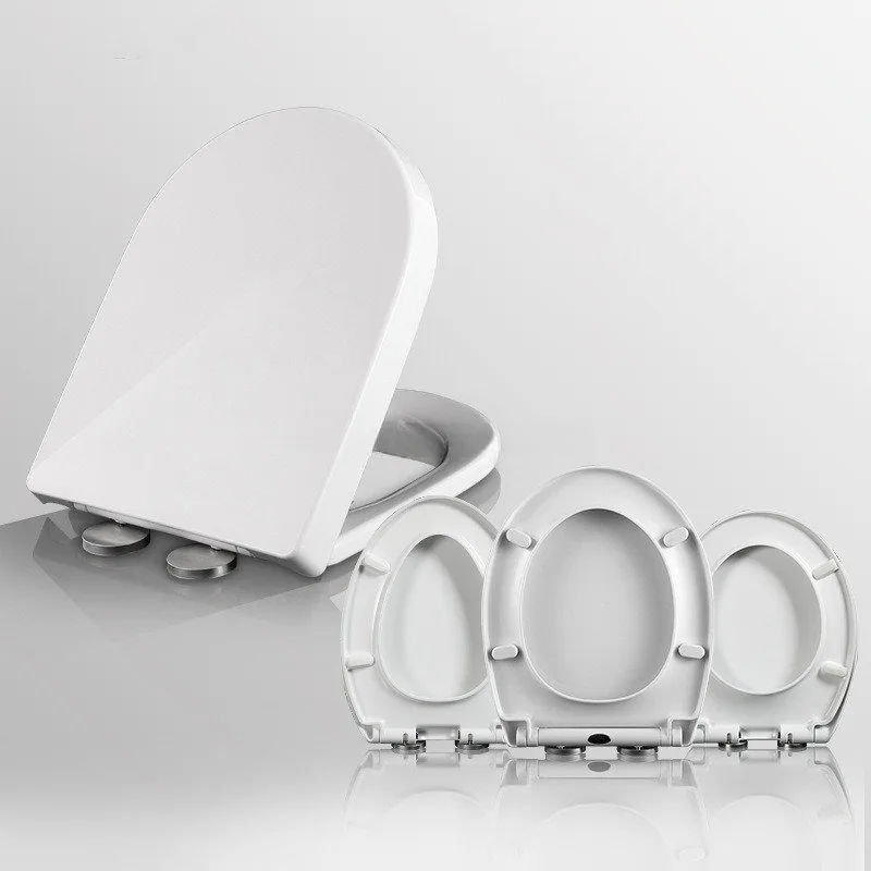 

1PC U Toilet Cover Seat Toilet Cover Slow Down One-Button Quick-Release Toilet Household Toilet Cover
