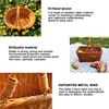 Outdoor Picnic Storage Container With Handle Lightweight Imitation Rattan Storage Basket Garden Hand-woven Picking Baskets 6