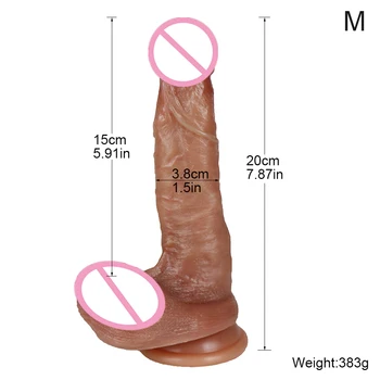 Realistic Makeup Dildo Quality Silicone Big Gag Cock Penis Anal Sex Toys For Women Strapon Lesbian Vagina Orgasm Masturbation 5
