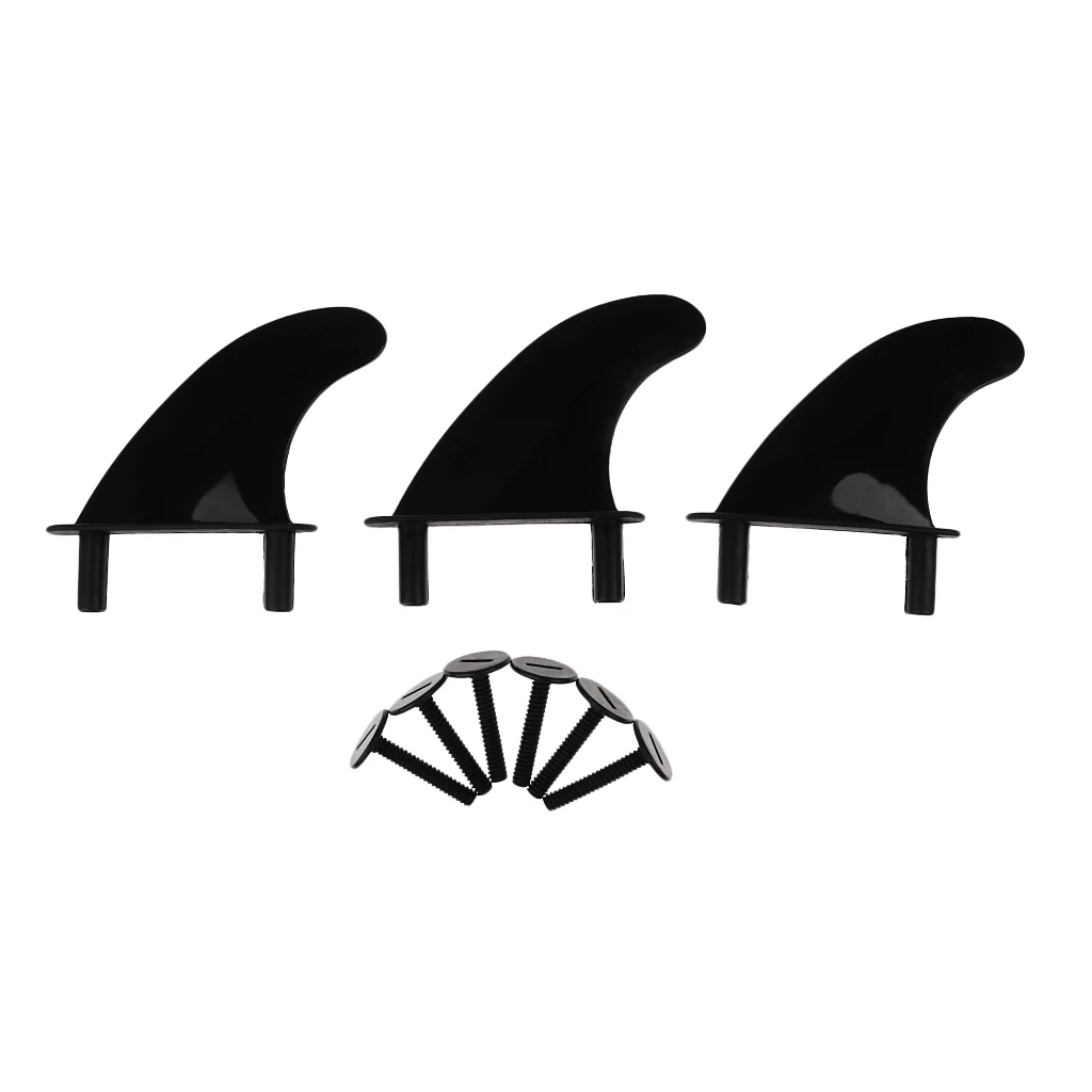 4.5 Inch G5 Soft Top Surf Fin With Replacement 6 Fins Screws Plastic Soft Tail Fin For Soft Surfboard Surfing Accessories electric car accessories surf small electric scooter motor 12 v100w 24 v100w motor