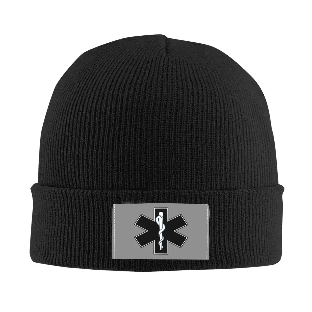 

Paramedic Star Of Life Skullies Beanies Caps Unisex Hip Hop Winter Warm Knitting Hat Adult Emt Emergency Medical Bonnet Hats
