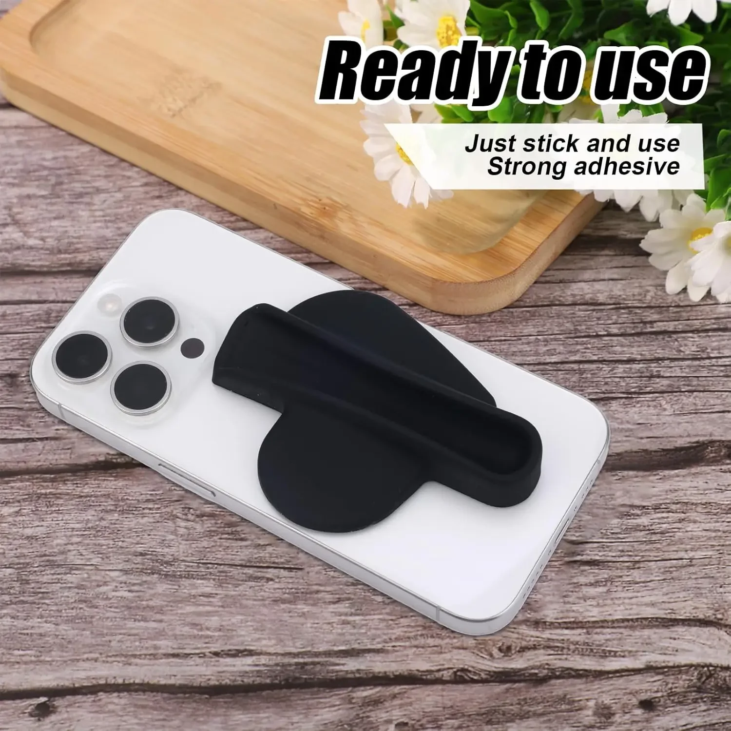 Versatile Self-Adhesive Silicone Lip Gloss Holder Phone Case