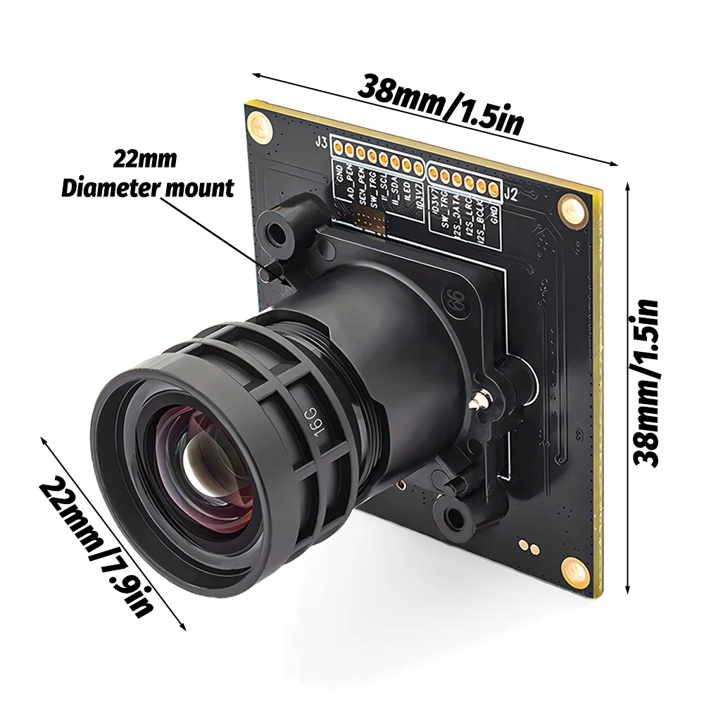 4K 60FPS USB3.0 Camera Module With 2.8mm M16 Mount Lens 1/1.8" IMX678 CMOS Indus