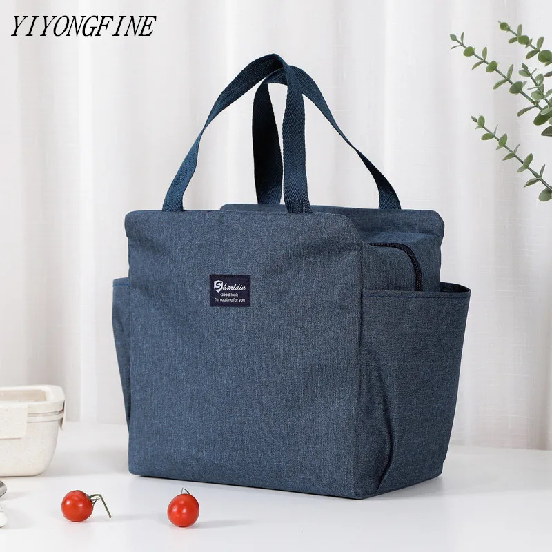 Portable Lunch Bag Large Capacity Thermal Insulated Lunch Box Tote Cooler  Handbag Waterproof Backpack Picnic Food Storage Bags - AliExpress