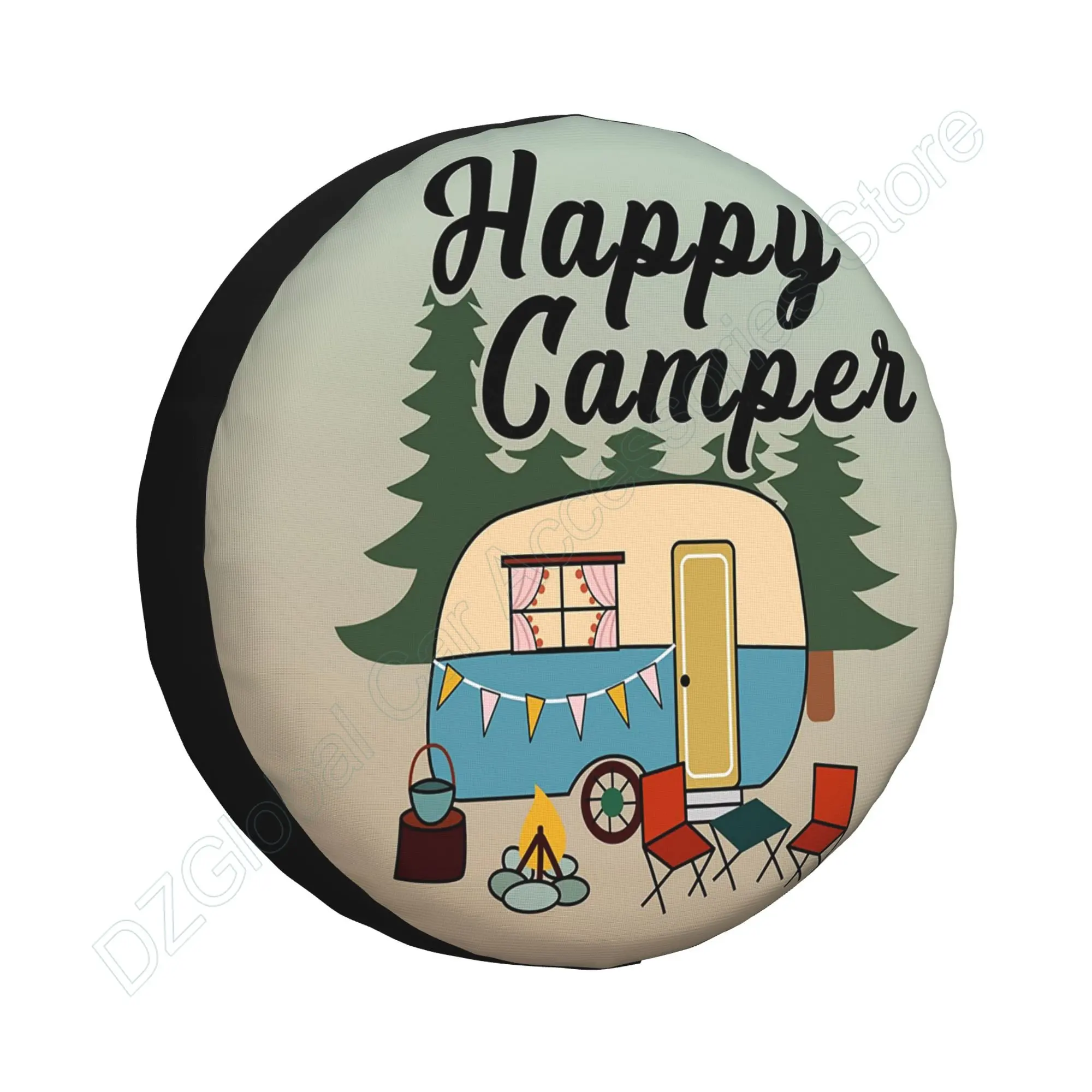 HappyCamperSpareTireCoverUniversalWheelCoversTireProtectCover