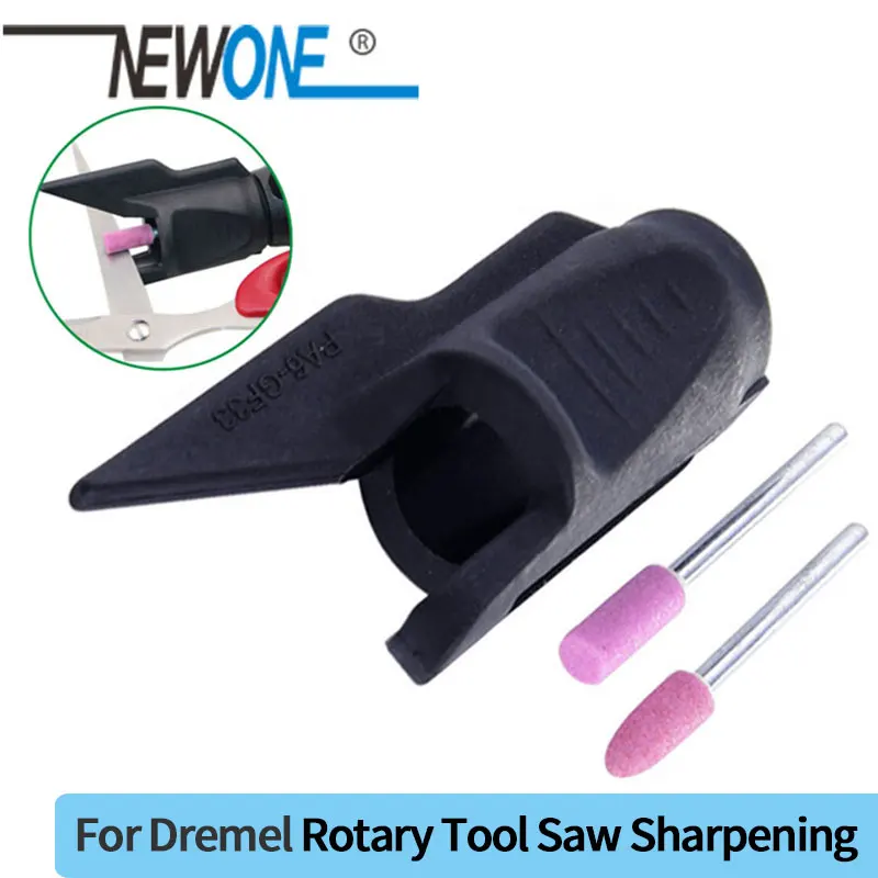 NEWONE Outdoor Garden Tool Sharpener/ Lawn Mower Sharpener Rotary  Sharpening Attachment fits for Dremel Drill