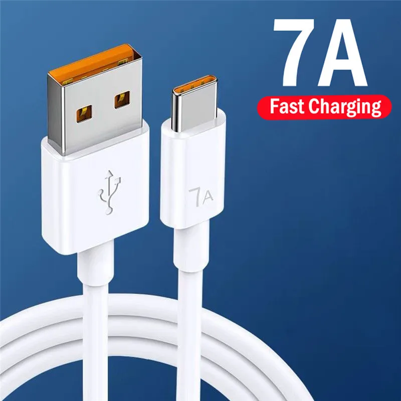 Кабель Tkey 7A 100 Вт USB Type-C, Сверхбыстрые кабели для Huawei, Samsung, Xiaomi Mi 12, 11, 10 Pro, быстрая зарядка, шнур для передачи данных
