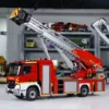 Toys 1:14 RC Fire Truck Rescue Fire Vehicle Painted Finished Radio Control Trucks Light Sound Motor Car for Boys 1