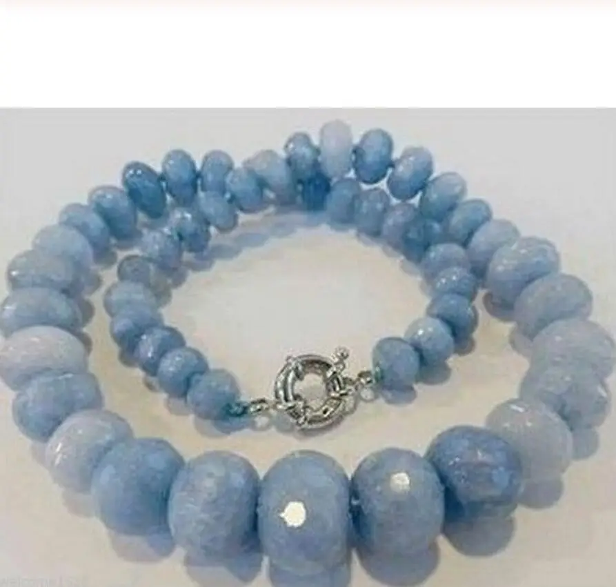 Brazilian new Faceted Gem Abacus jade Beads Necklace