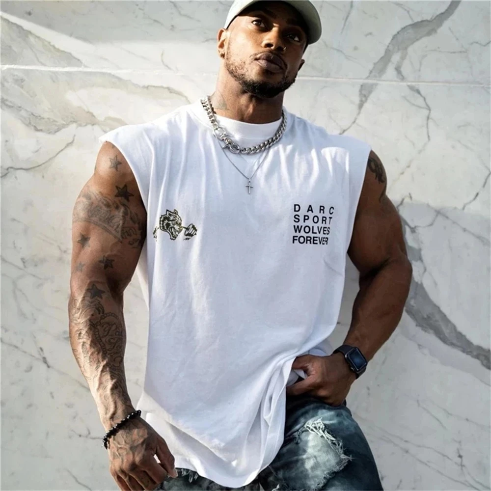 Ropa De Gimnasio Suelta Para Hombre, Camiseta Informal Con Letras