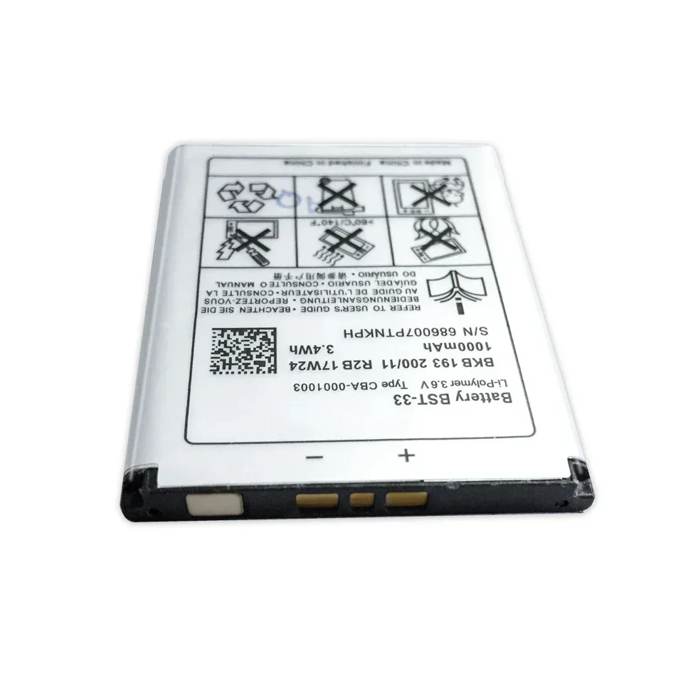 BST-33 Bst33 Batería Para Sony Ericsson M600I W600I K530I V802 W900I Z610 M600 M608C W950 W958C K790C K800 K618 W830C W850 C702