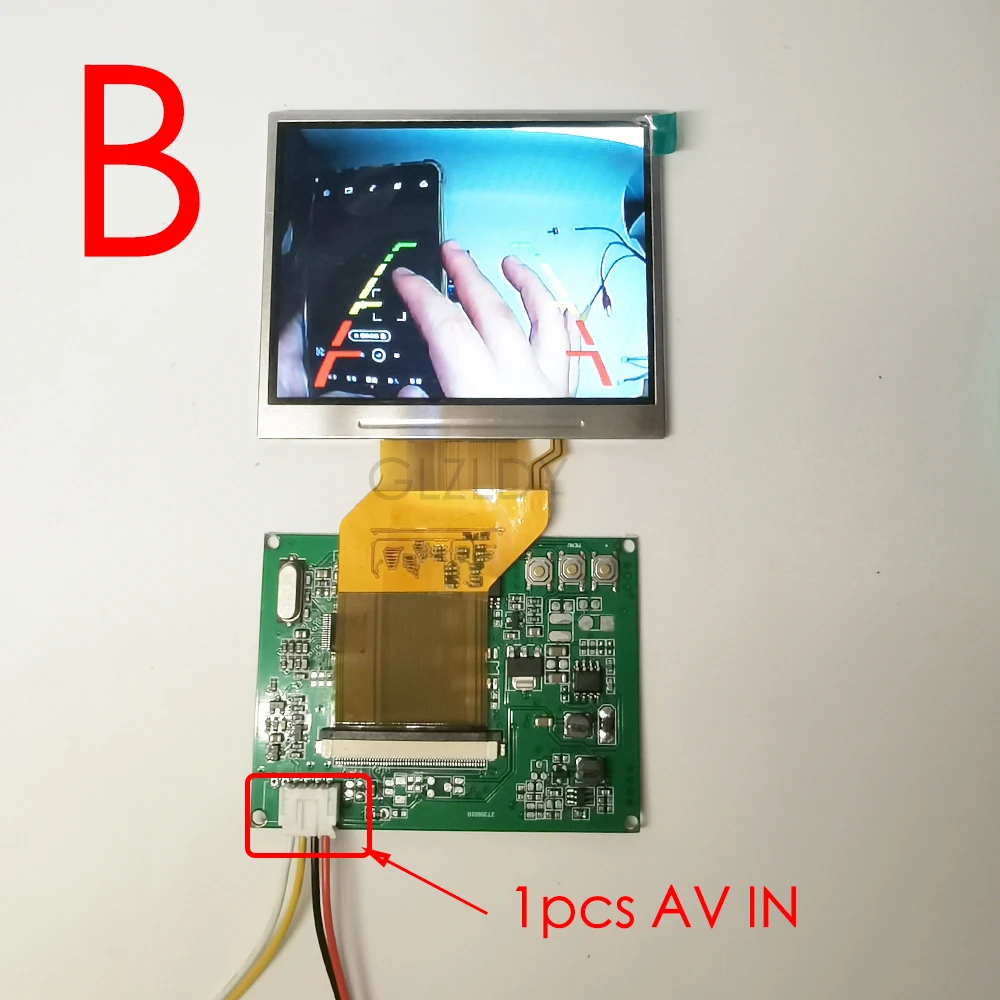 3.5&rdquo; TFT LCD display module kit LQ035NC111 320*240 4:3 NTSC/PAL auto switch AV in RCA driver board brightness Color adjust lcd screen display touch screen module