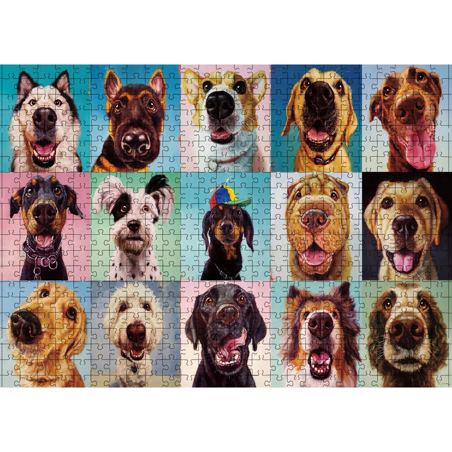 1000 Pieces Cute Pet Dog Nose Jigsaw Puzzle Home Decor Adults Puzzle Games Family Fun Floor Puzzles Educational Toys for Kids jigsaw puzzles