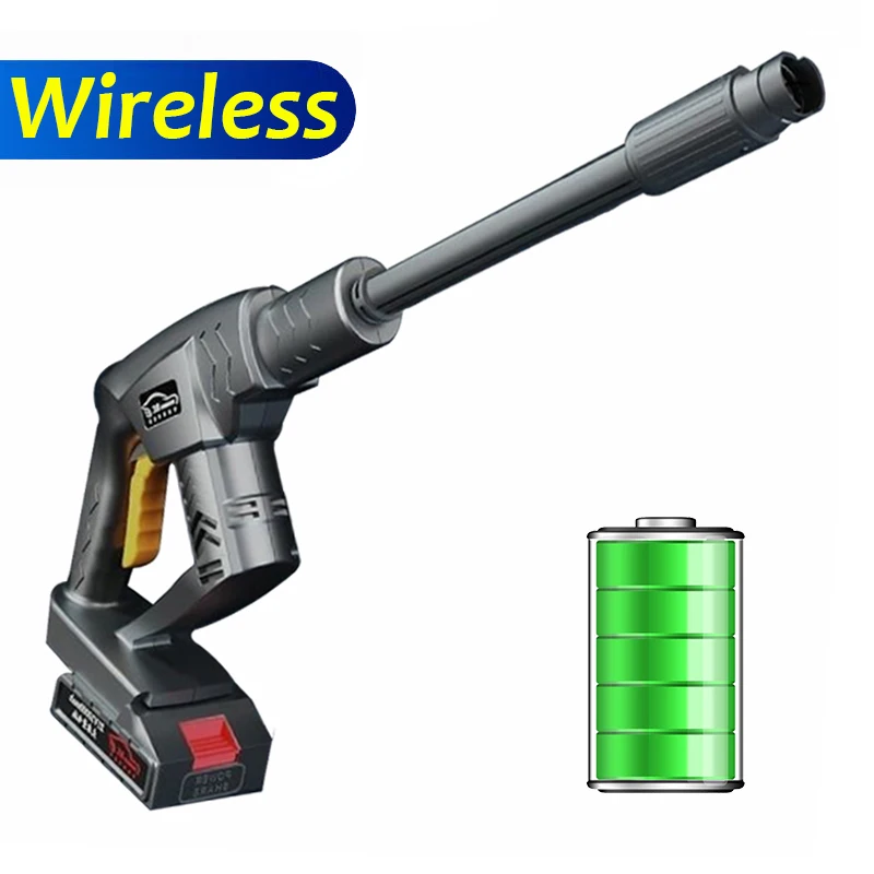 High Pressure Car Washer Wireless/Wired Rechargeable Lithium Battery