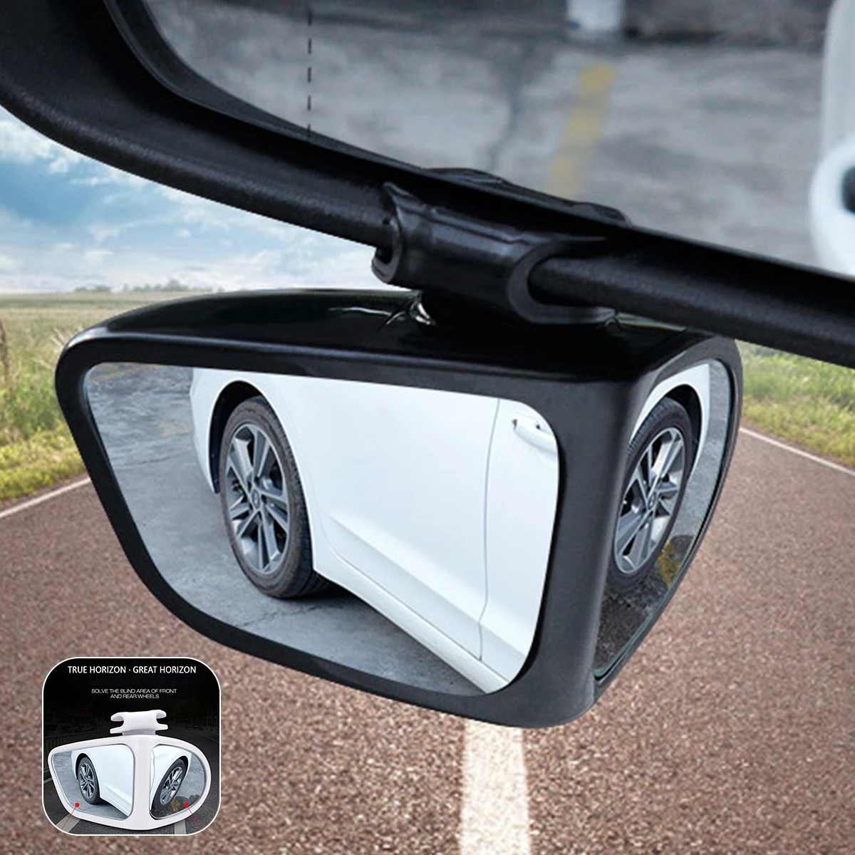 4/2pcs Car Rear View Mirror Blind Spot Mirror 360&deg; Rotate Vehicle Driving Assistance Accessory Park Reversing Auxiliary auto mirror accessories