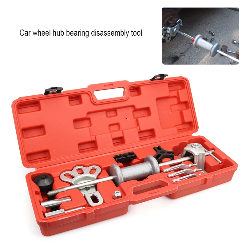 2/3 Jaw Internal/External Slide Hammer Puller Set Rear Wheel Axle Hub Dent Shaft Puller Tool Front Wheel Hub Bearing Remover Kit