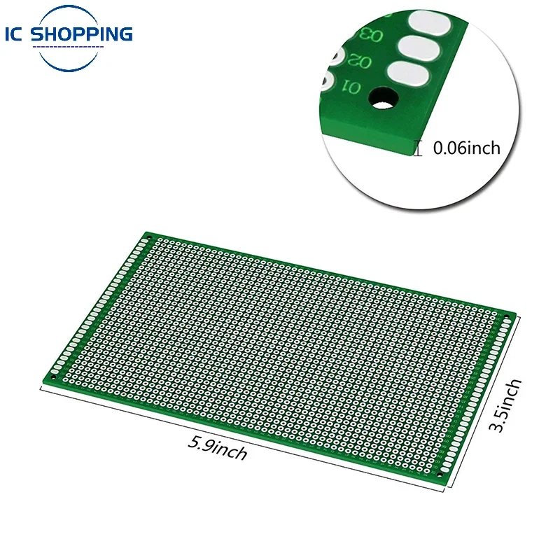 5pcs 9X15 cm double-Side Copper prototype pcb 9*15 cm Universal Board For Arduino