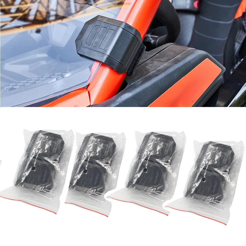 For Polaris RZR XP Can-Am Maverick 1000R X3 UTV Universal Windshield Window HD Clamp Clip For Honda Pioneer 500 700 1000 Rhino car sunshade covers cover universal windscreen folding visor reflector windshield auto window sun shade protector accessories