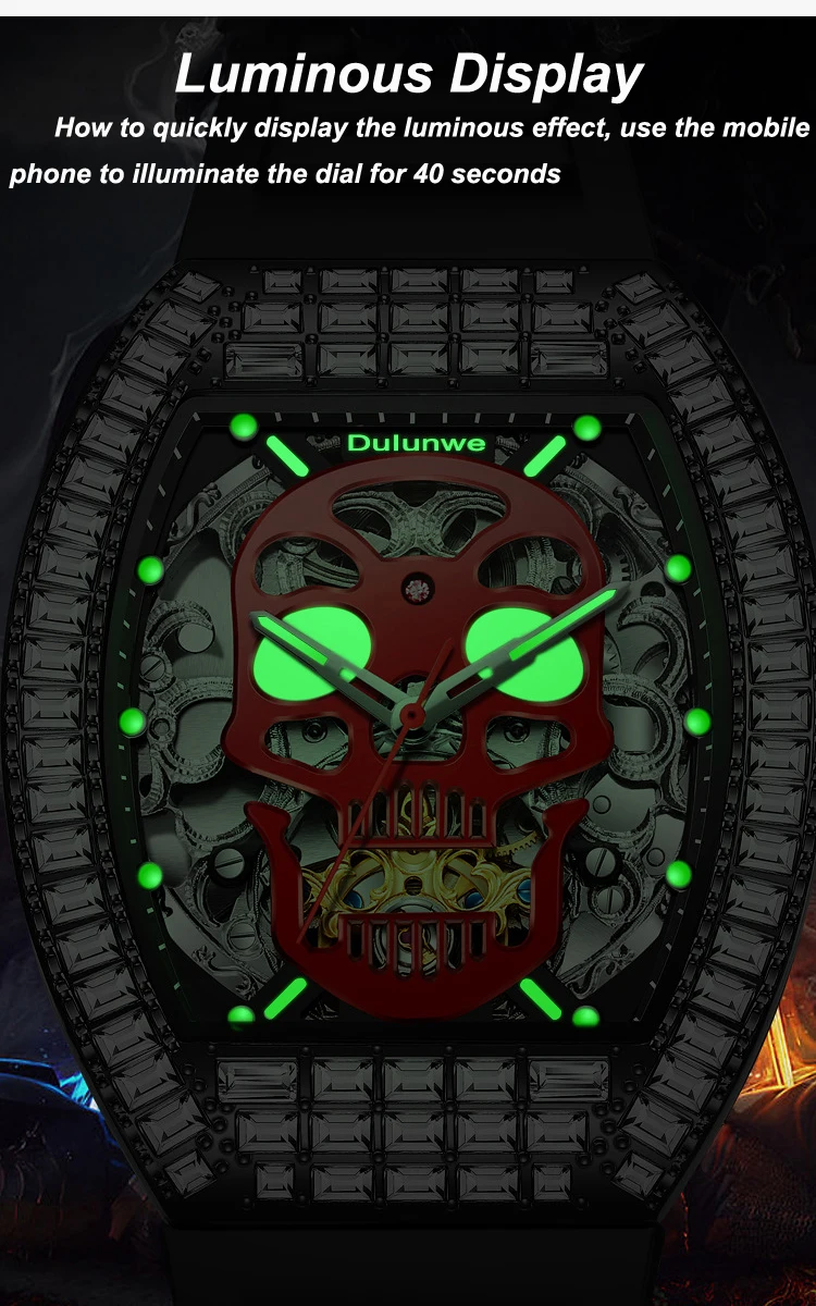 Top Luxury Skeleton Luminous Waterproof Automatic Men's es Tourbillon Mechanical_voghion.com