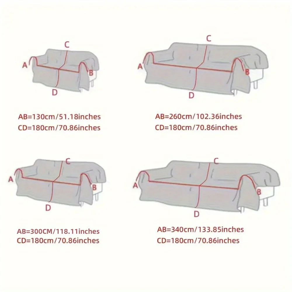 1PC sofa towel, a whole cover, simple and modern universal cover, non-slip backrest cover blanket for all seasons 3