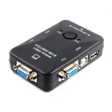 

USB KVM Switch 2 Port VGA SVGA Switch Box USB 2.0 KVM Mouse Switcher Keyboard 1920*1440 Vga Splitter Box Sharing Switch