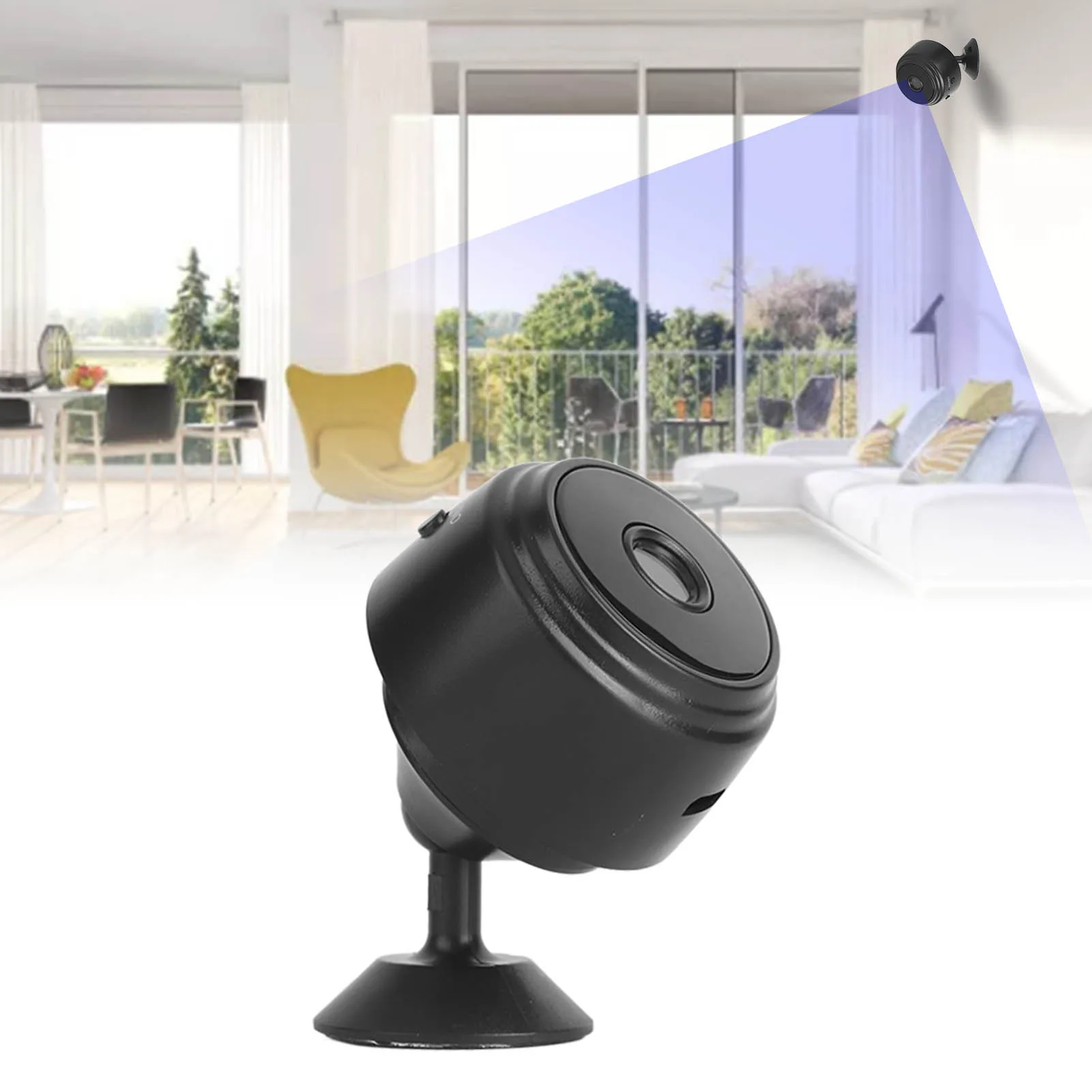 Surveillance System Wireless WiFi Camera 120&deg; Wide Angle 720P Mini Surveillance System CCTV for Children Elders Security Camera