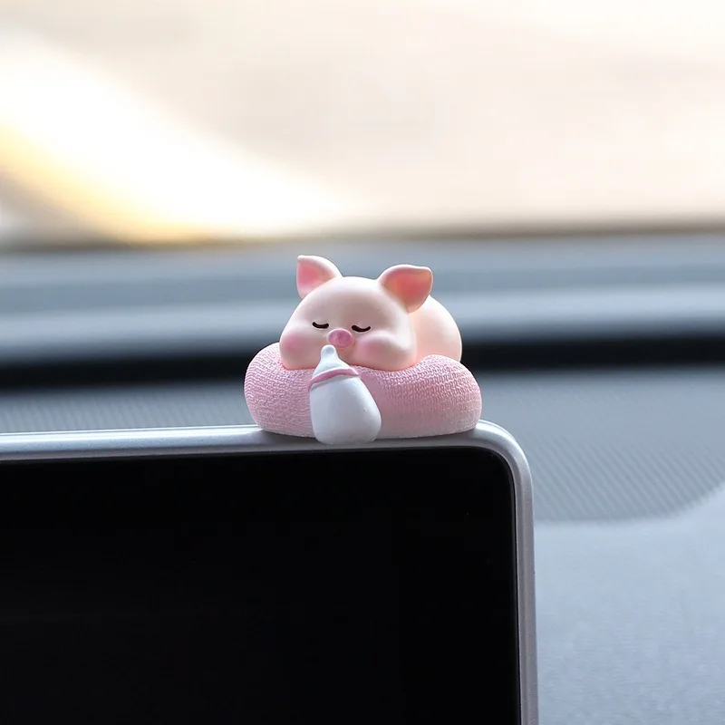 Cute Cars Accessories Funny Kawaii Animal Ornament Auto Central Control Screen Rearview Mirror Decor Car Accessories Interior