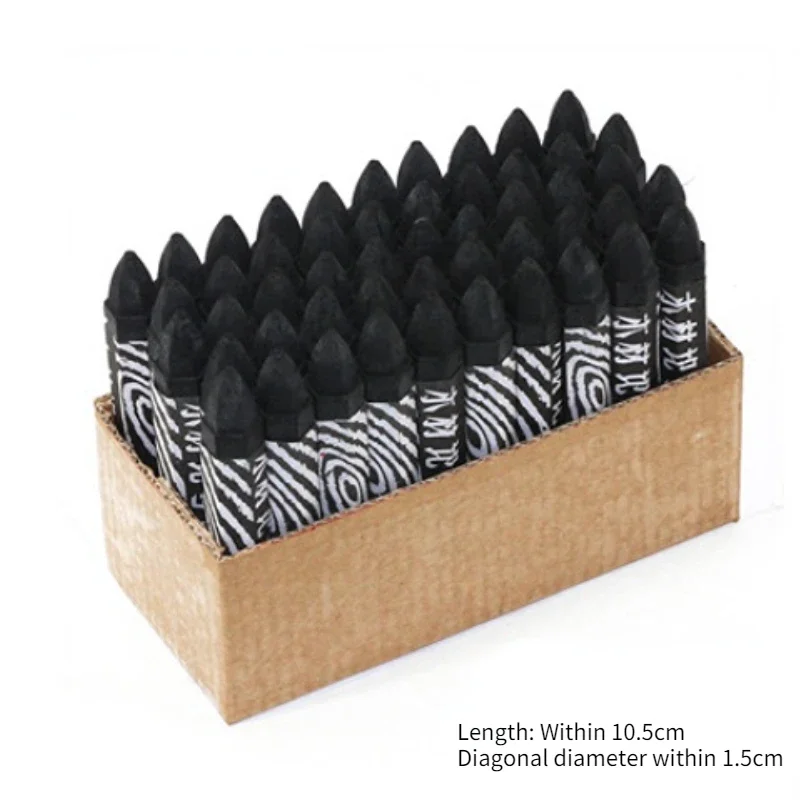 50pcs Woodworking Big Head Crayon Multi-functional Non-dirty Hand Multi-color Writing Mark Stone Wall Pen Art Stationery colored crayons