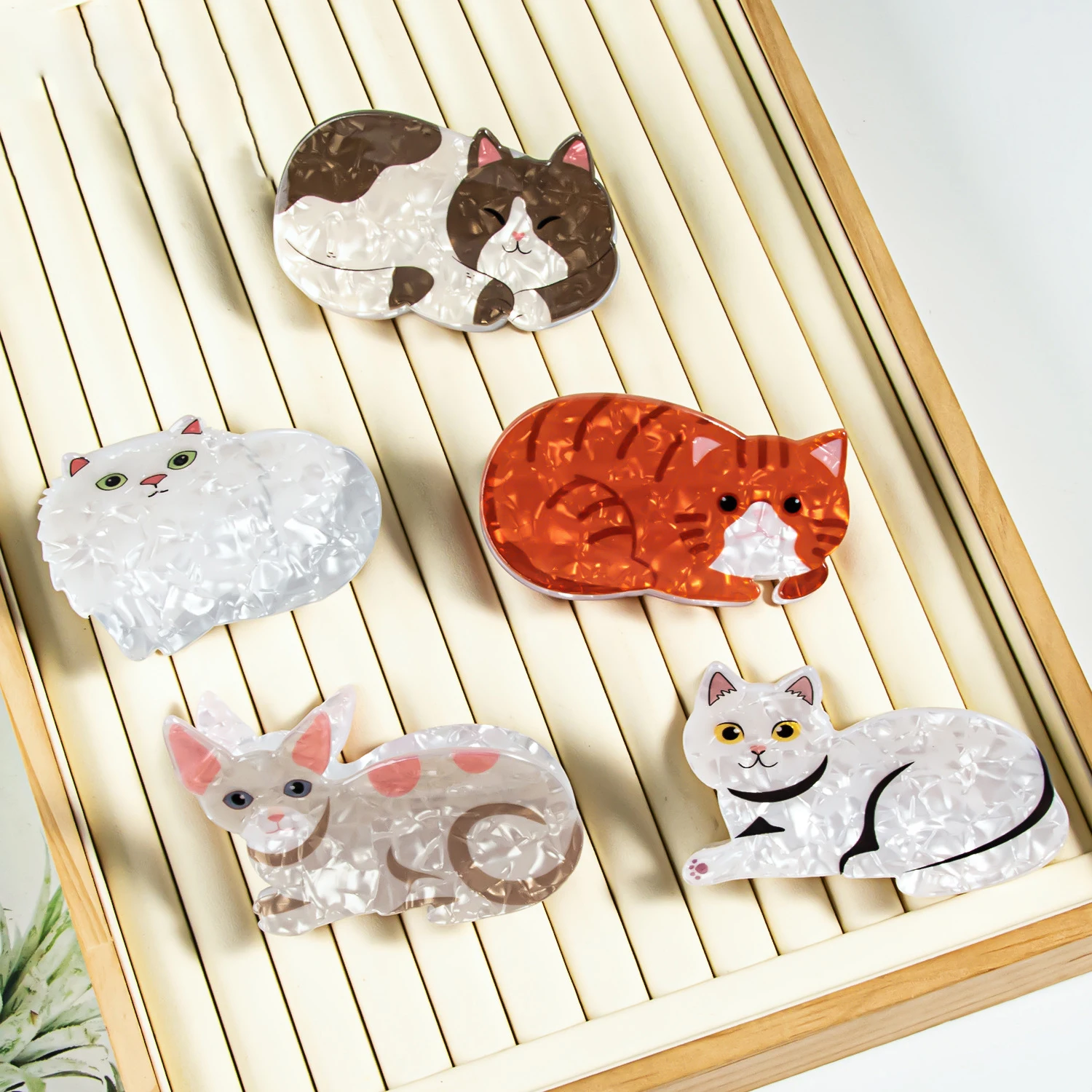 Charming Cat Cartoon Hair Clips - Cute Kawaii Fashion Hair Accessories