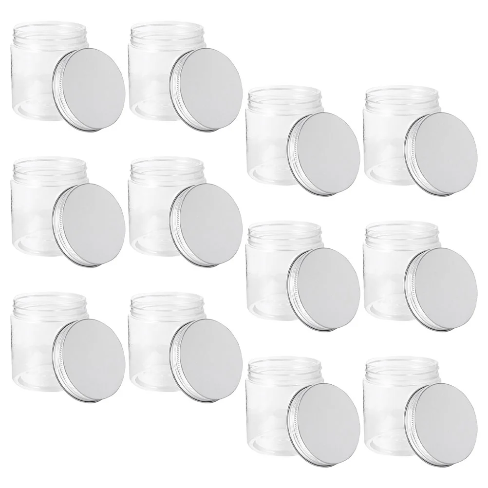 

12 Pcs Glass Jar Lid Aluminum Mason Jars Honey Storage Sealed Cap Can Food Container Mini