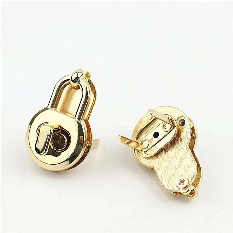10Pcs 24x38mm Metal Oval Clasp Turn Twist Locks Bag Purse Handbag Closure Snap Buckles DIY Handmade Hardware Part Accessories